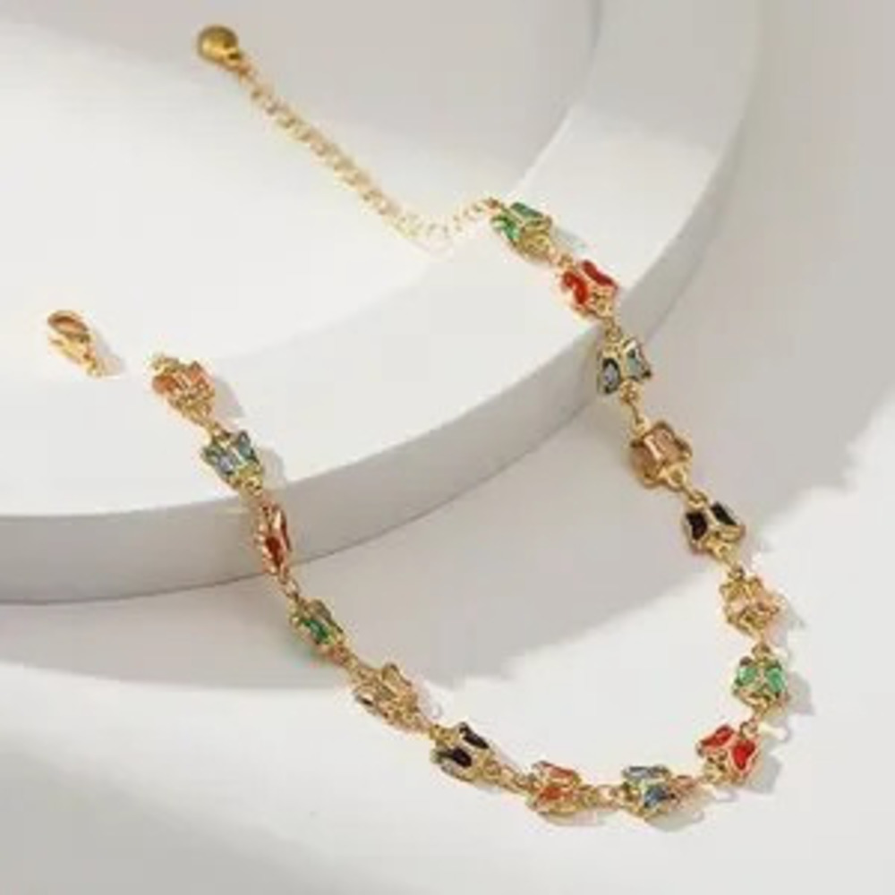 NEW?18K Gold Plated Anklet Gold Butterfly Charm Bracelet